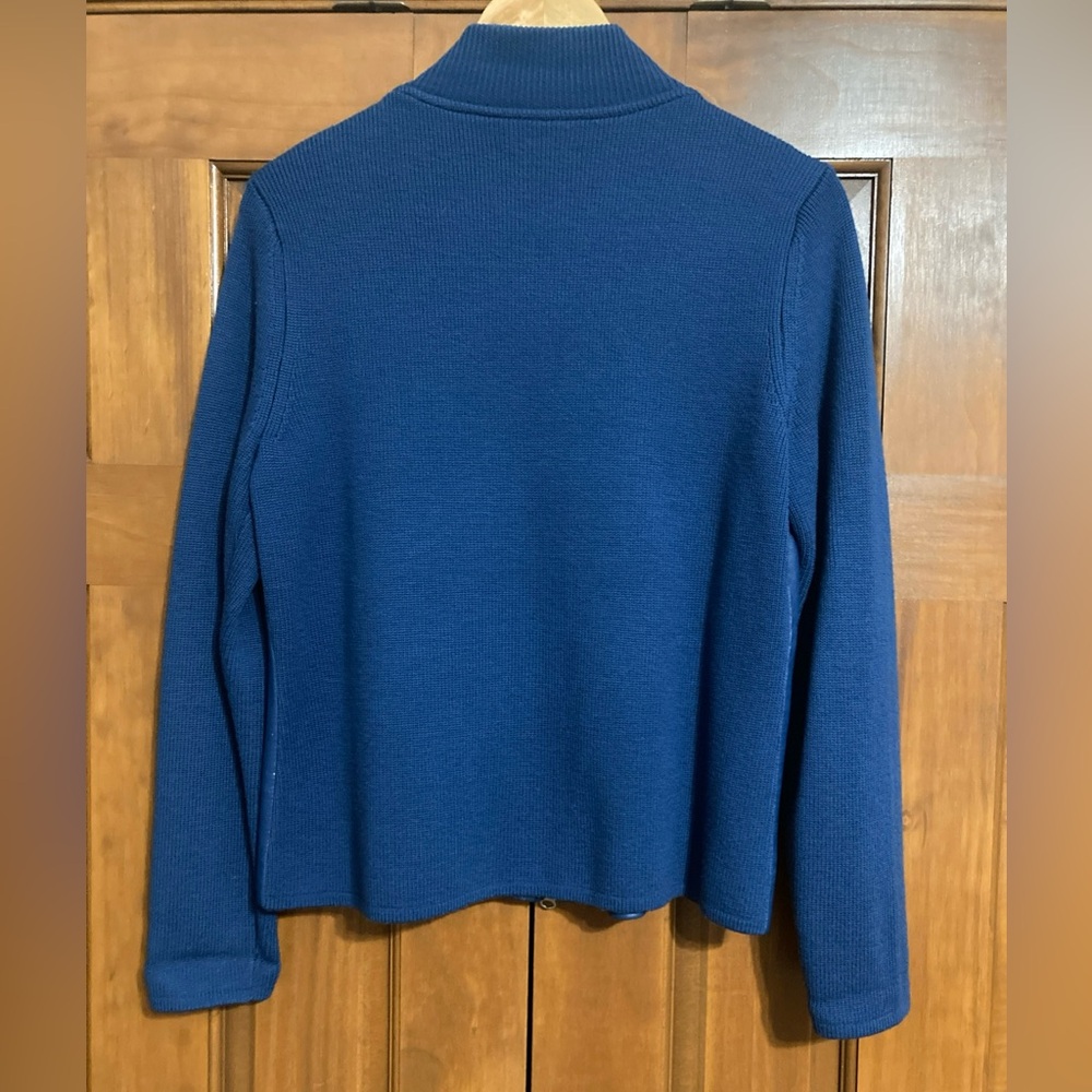 Pendleton Women's Size Medium Blue Leather Merino… - image 2